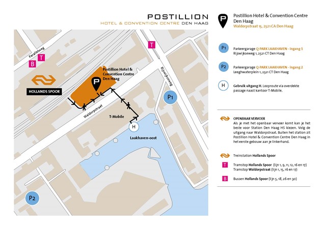 Routebeschrijving Postillion Hotel Den Haag